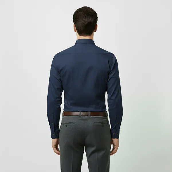 Navy_Blue_Polly_Viscose_Slim_Fit_Formal_Shirt_For_Men