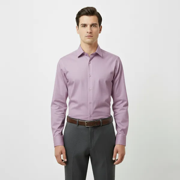 Lavender_Polly_Viscose_Slim_Fit_Formal_Shirt_For_Men
