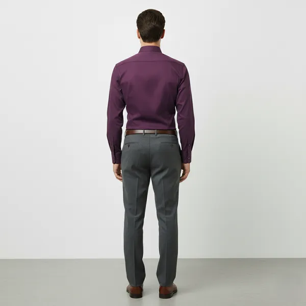 Purple_Polly_Viscose_Slim_Fit_Formal_Shirt_For_Men