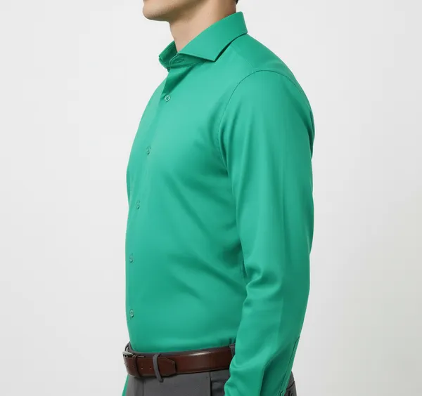Teal_Green_Polly_Viscose_Slim_Fit_Formal_Shirt_For_Men