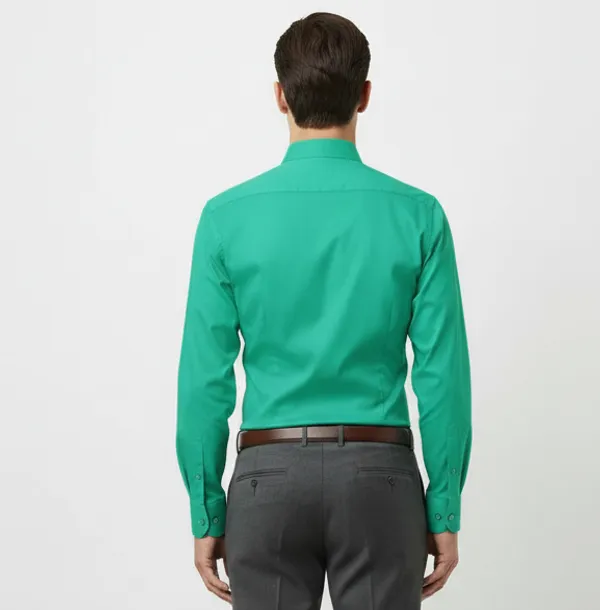 Teal_Green_Polly_Viscose_Slim_Fit_Formal_Shirt_For_Men