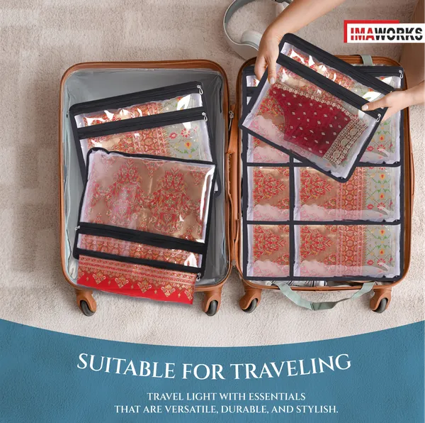 Set_Of_4_|_Transparent_Single_Saree_Bags/Covers_For_Storage_With_Blouse_Pocket_Set_Of_-_4_Big_Size_(16_X_14_Inches)_With_Zip_Closure_For_Clothes_Bags_and_Wardrobe_Organizer