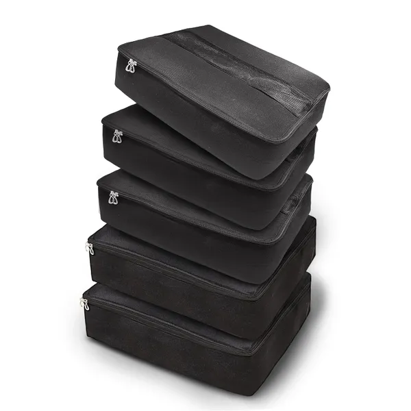 Pack_Of_5_|_Clothes_Storage_Box/Covers/Bags_with_Zip_Big_(18_x_13_x_4.5_inch)_as_Wardrobe_Organizer_for_Huge_Silk_Saree/Big_Lehenga/Dresses/Shirts/Trousers/Gown/Quilts_-_Black