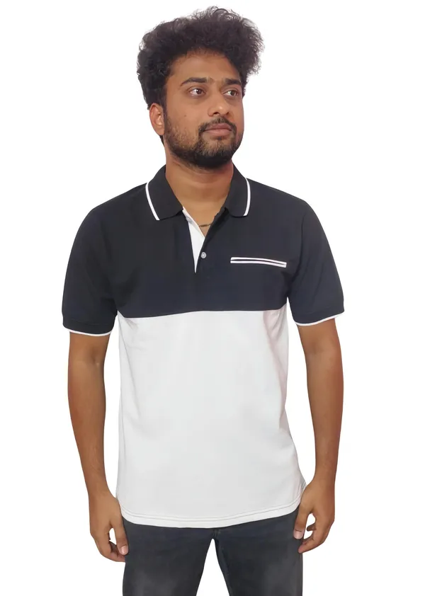 Black_And_White_Stylish_Slim_Fit_Polo_Neck_T-Shirt