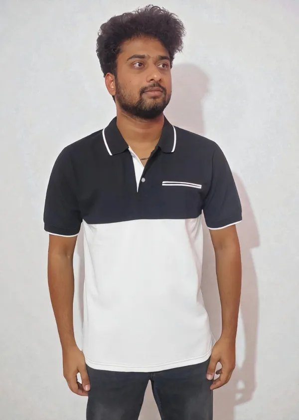Black_And_White_Stylish_Slim_Fit_Polo_Neck_T-Shirt