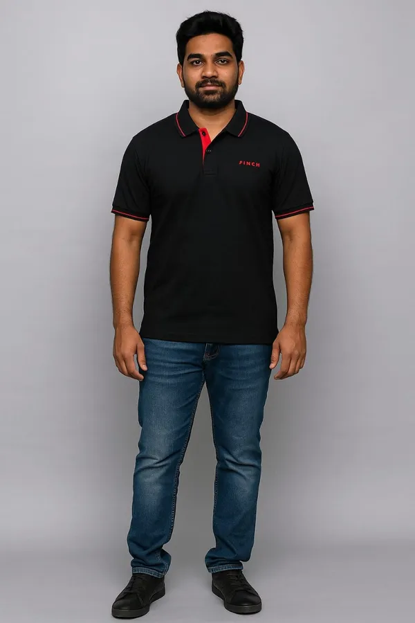 Black_&_Red_Airtex_220_Gsm_Regular_Fit_T-Shirt_For_Men