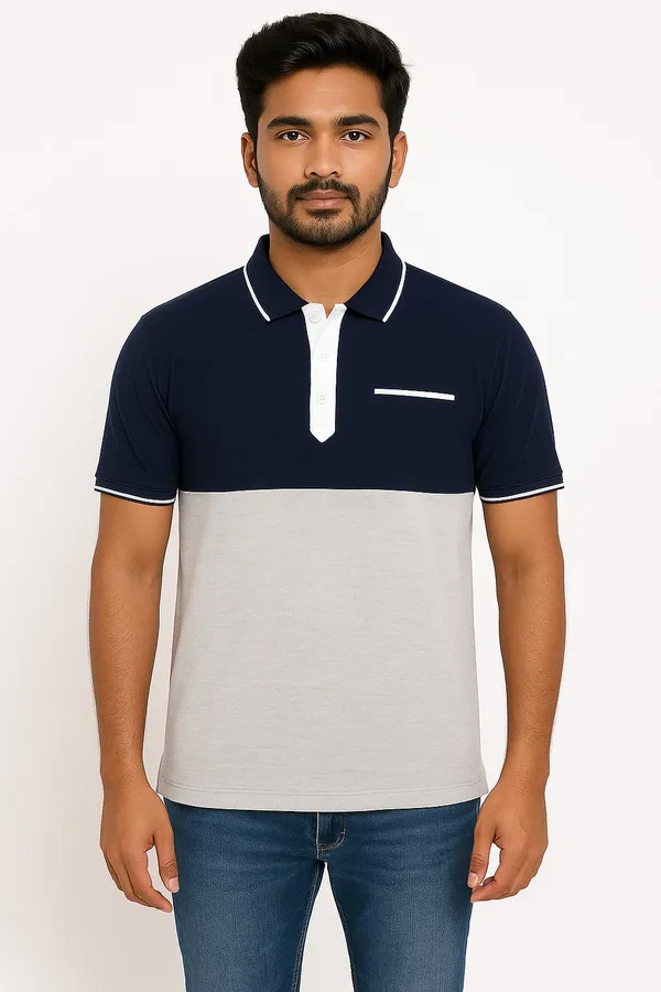 Navy_&_White_Airtex_220_GSM_Polo_T-Shirt_For_Men