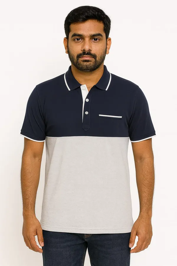 Navy_&_White_Airtex_220_GSM_Polo_T-Shirt_For_Men