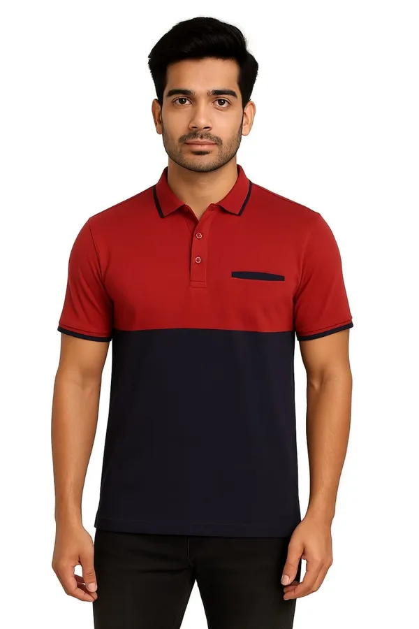 Red_&_Black_Airtex_220_Gsm_Regular_Fit_T-Shirt_For_Men