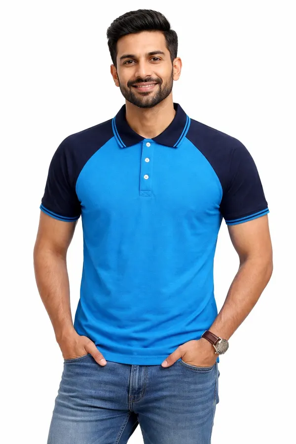 TARQ_/BLACK_POLO_T-Shirt_For_Men