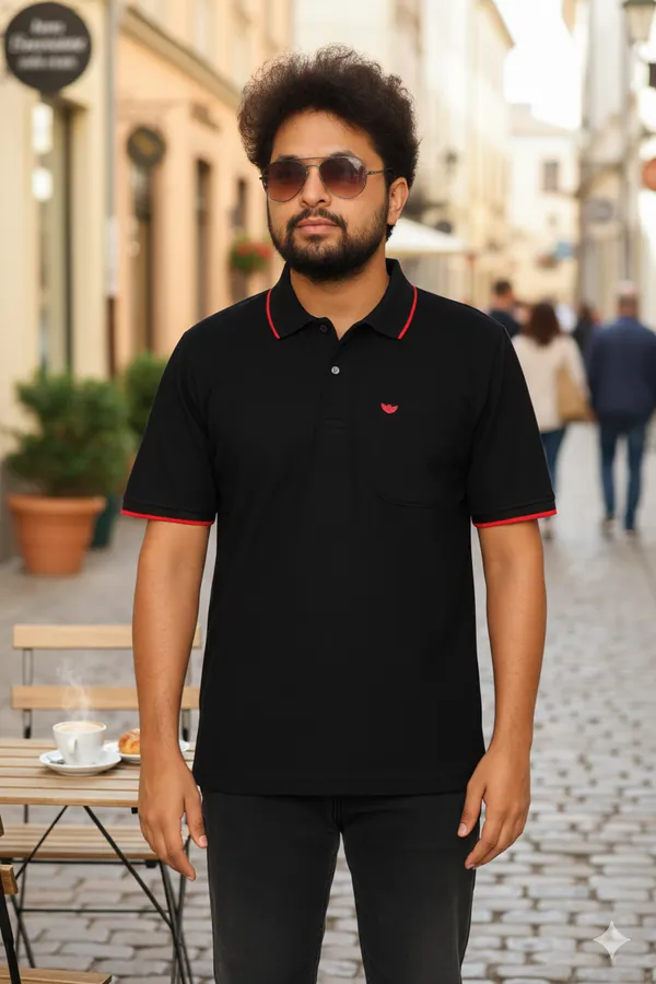 Red_&_Black_Airtex_220_Gsm_Regular_Fit_T-Shirt_For_Men