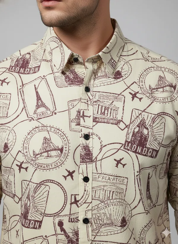 Classic_Beige_Travel-Inspired_Graphic_Print_Shirt