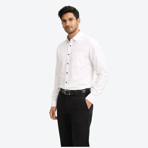 Sage_Green_&_White_(Pack_of_2)Combo_Cotton_Plain_Shirts_For_Men