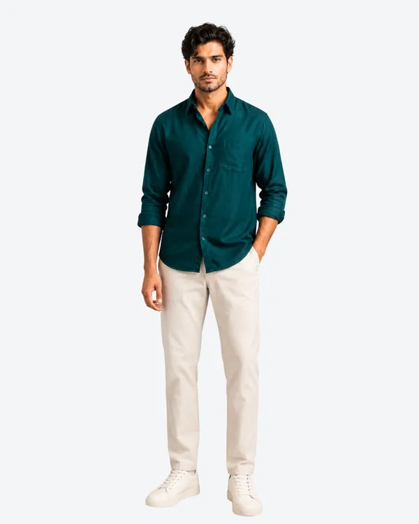 Pink_&_Dark_Teal_Green_Pack_Of_2_Linen_Plain_Premium_Shirts_For_Men