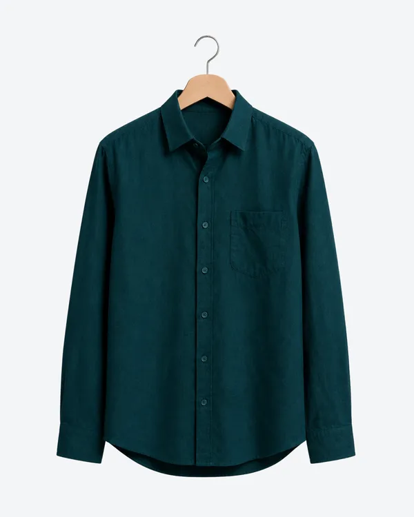 Pink_&_Dark_Teal_Green_Pack_Of_2_Linen_Plain_Premium_Shirts_For_Men
