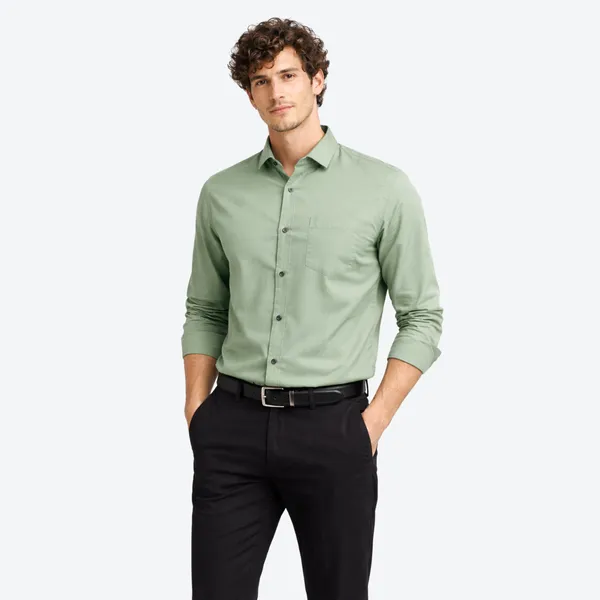 Dark_Sage_Green_&_Sage_green__(Pack_of_2)Combo_Cotton_Plain_Shirts_For_Men