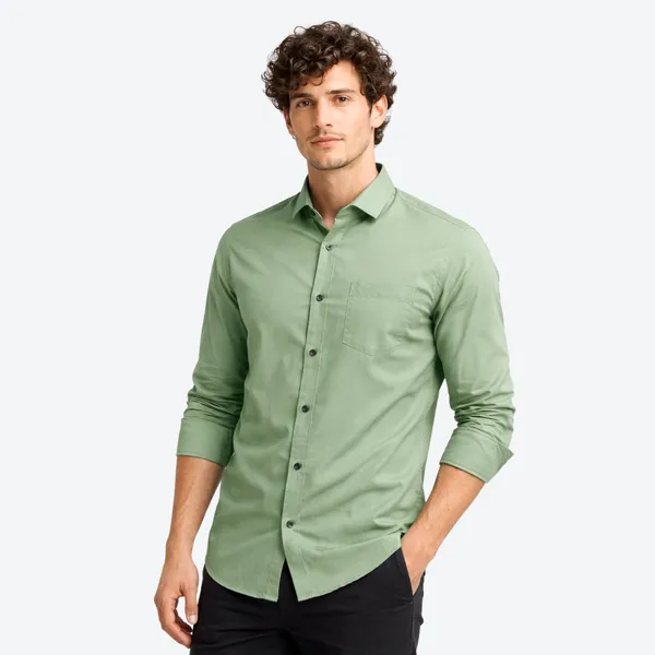 Maroon_&_Sage_Green_(Pack_of_2)Combo_Cotton_Plain_Shirts_For_Men