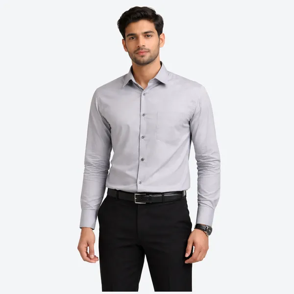 Sage_Green_&_Grey_(Pack_of_2)Combo_Cotton_Plain_Shirts_For_Men