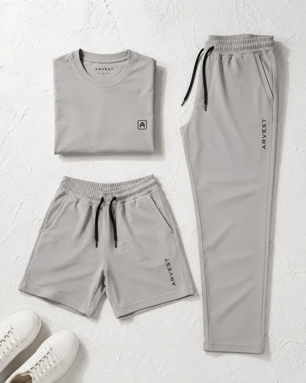 Men's_Round_Neck_T-Shirt_with_Trouser_&_Shorts