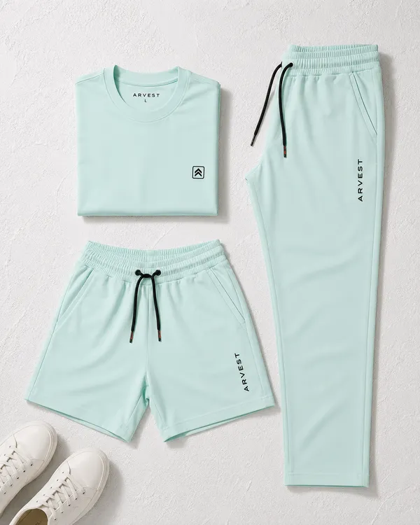 Men's_Round_Neck_T-Shirt_with_Trouser_&_Shorts