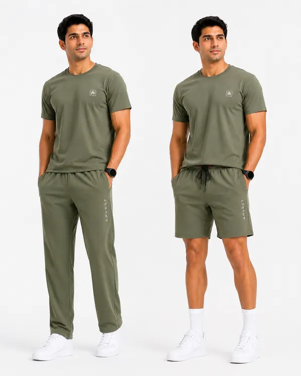 Men's_Round_Neck_T-Shirt_with_Trouser_&_Shorts