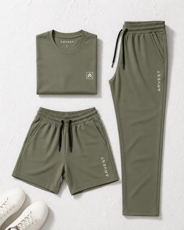 Men's_Round_Neck_T-Shirt_with_Trouser_&_Shorts