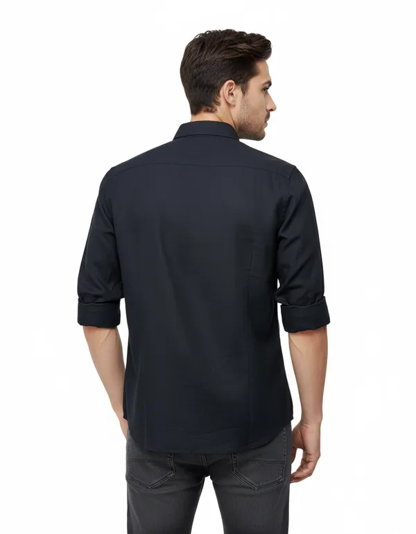 Black_&_Burgundy_Pack_Of_2_Linen_Plain_Premium_Shirts_For_Men