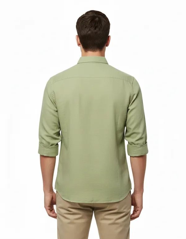 Black_&_Sage_Green_Pack_Of_2_Linen_Plain_Premium_Shirts_For_Men