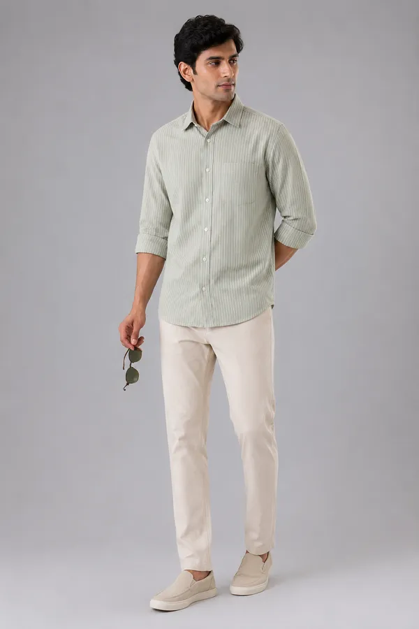 ARVEST_Sage_Green_Multi-Line_Linen_Shirt
