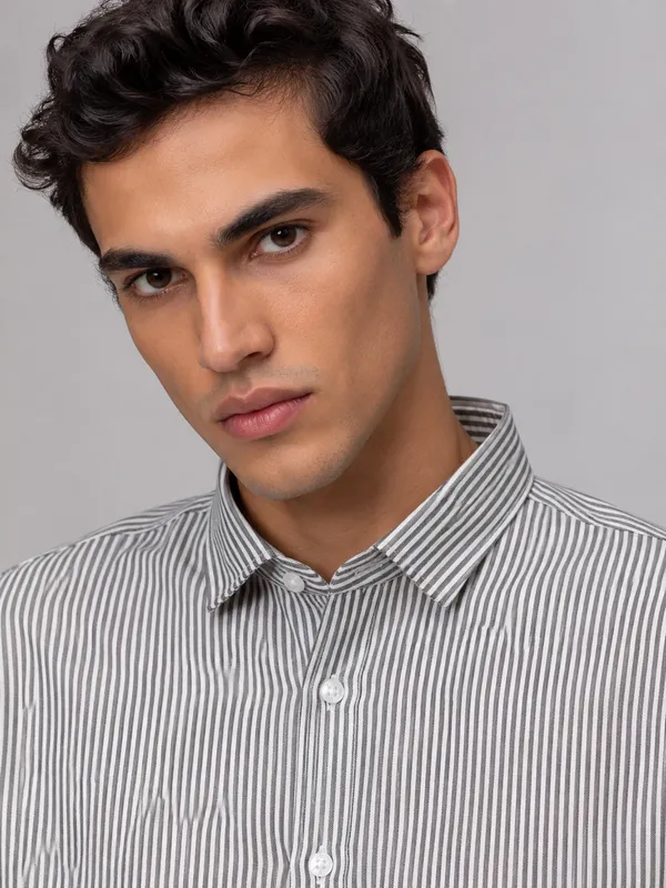ARVEST_Black_Oxford_Stripe_Premium_Cotton_Shirt
