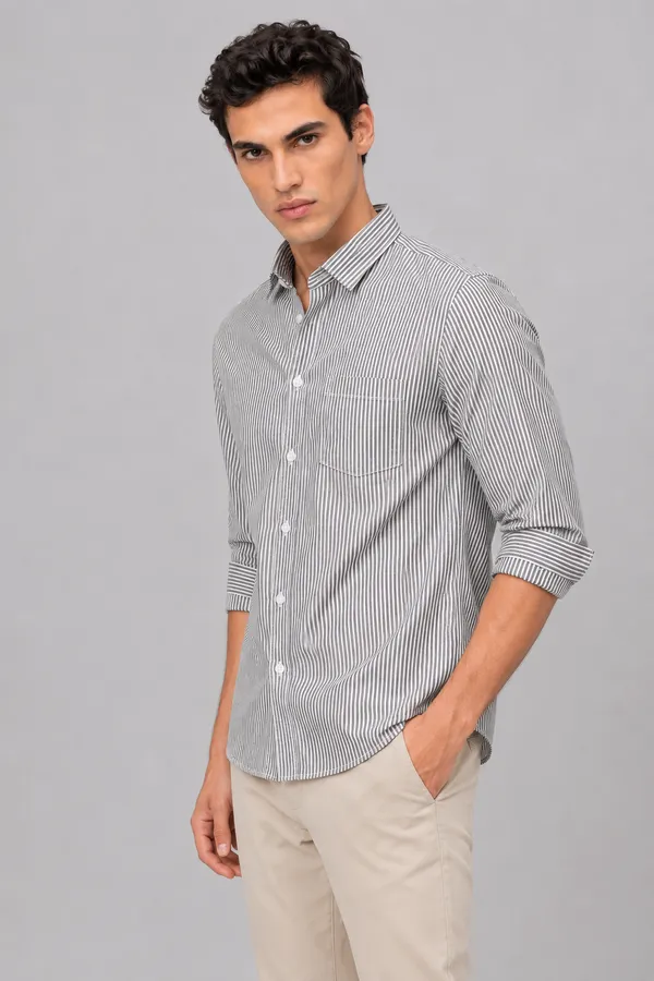 ARVEST_Black_Oxford_Stripe_Premium_Cotton_Shirt