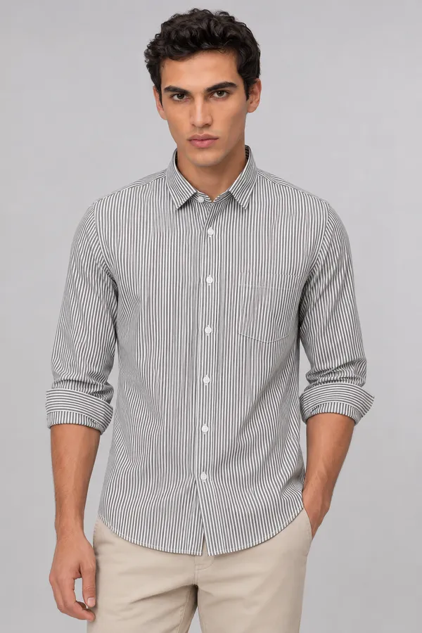 ARVEST_Black_Oxford_Stripe_Premium_Cotton_Shirt