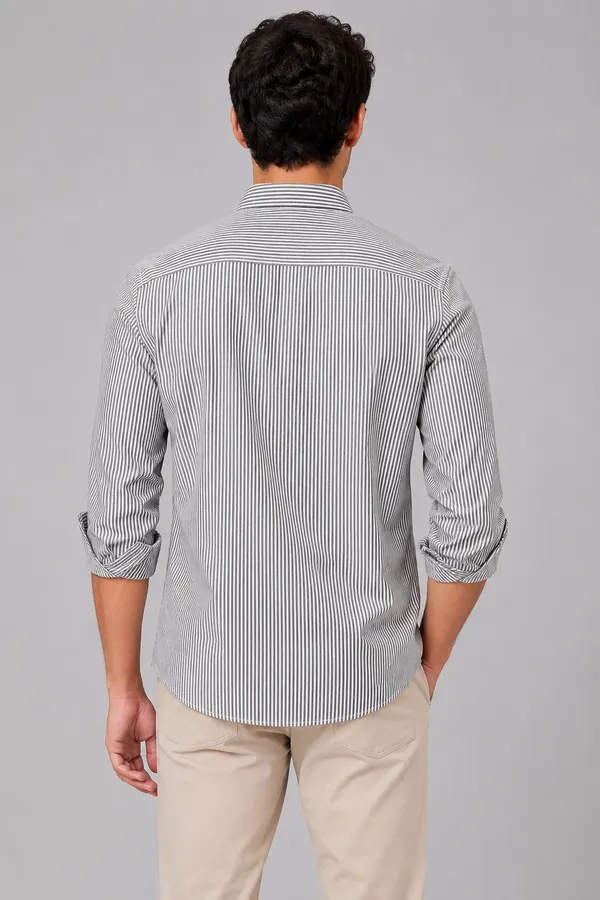 ARVEST_Black_Oxford_Stripe_Premium_Cotton_Shirt