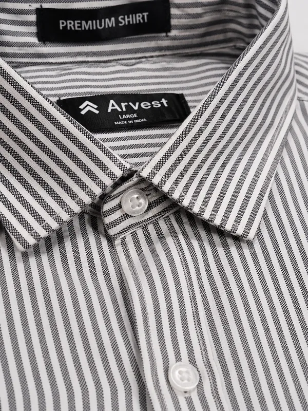 ARVEST_Black_Oxford_Stripe_Premium_Cotton_Shirt
