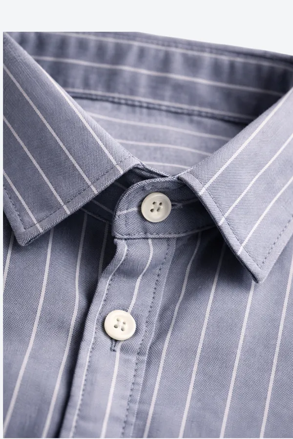 Slate_Blue_&_White_Of_2_Pinstripe_Premium_Shirts_For_Men