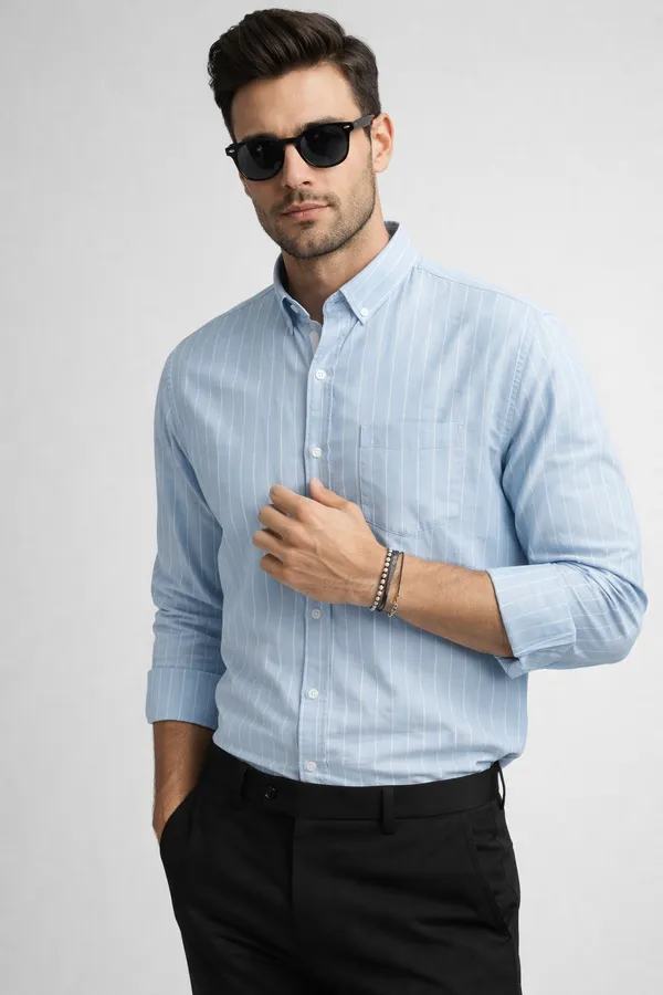 Men_PinStriped_Casual_Shirt