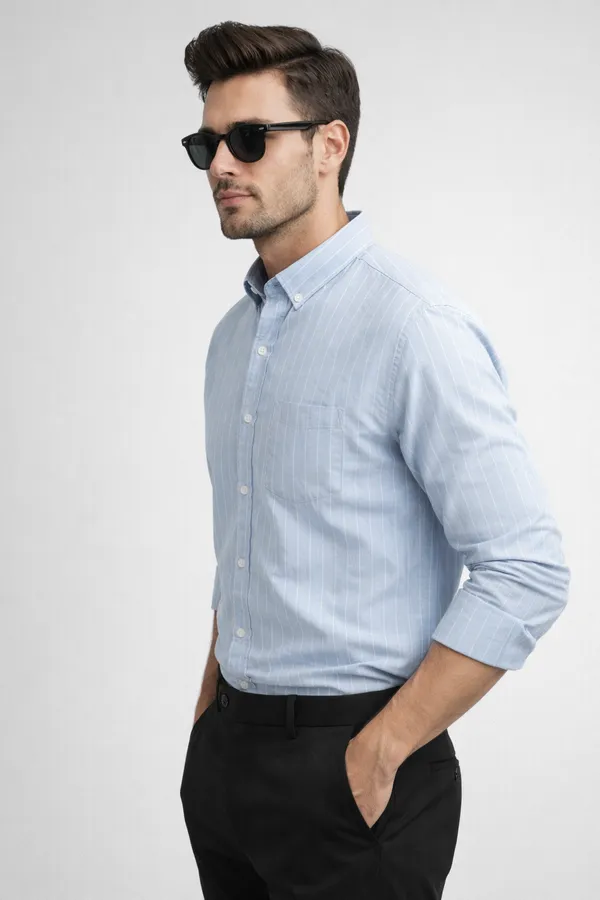 Men_PinStriped_Casual_Shirt