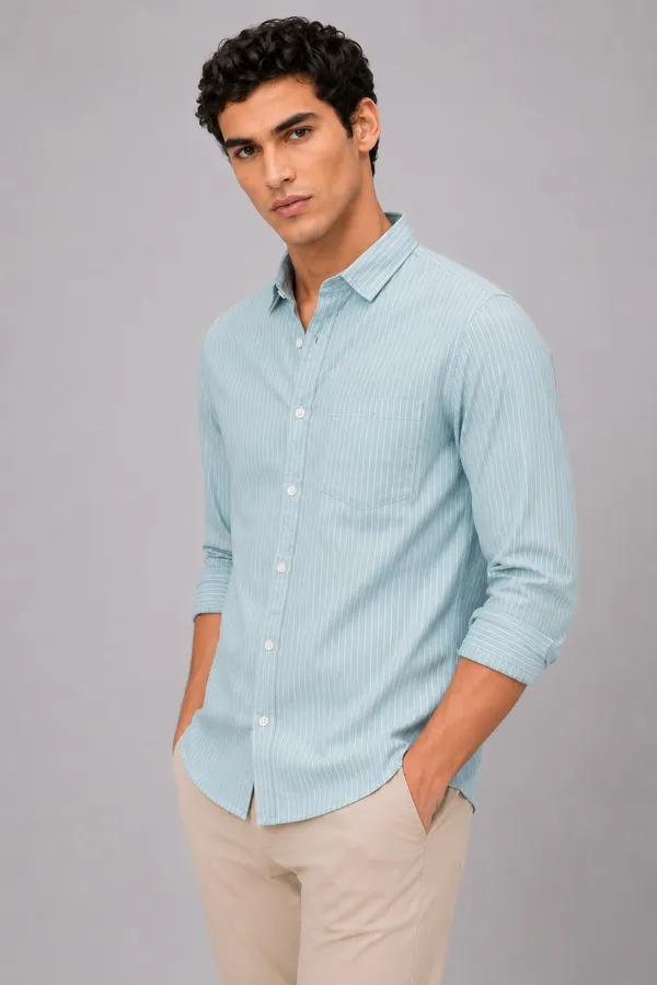 ARVEST_Sky_Blue_Pinstripe_Oxford_Cotton_Shirt