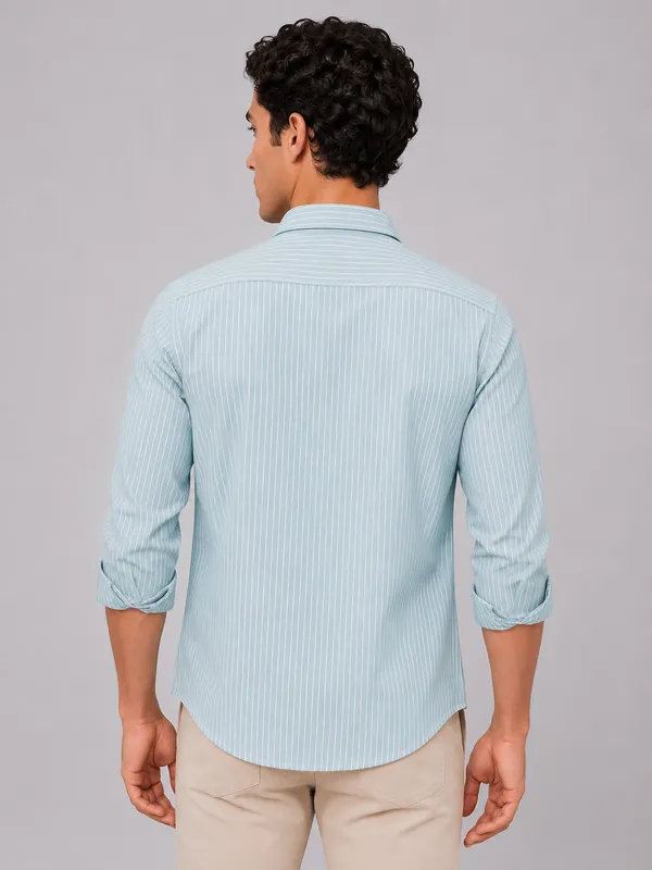 ARVEST_Sky_Blue_Pinstripe_Oxford_Cotton_Shirt