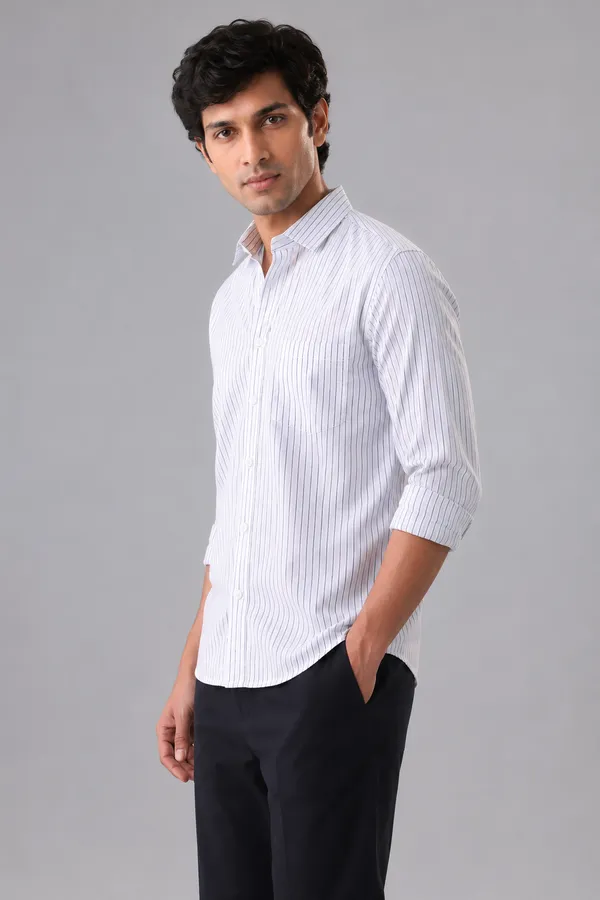 ARVEST_White_Pinstripe_Oxford_Cotton_Shirt