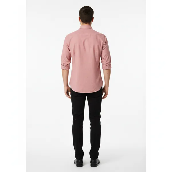 Dusty_Rose_Oxford_Cotton_Plain_Shirt_For_Men