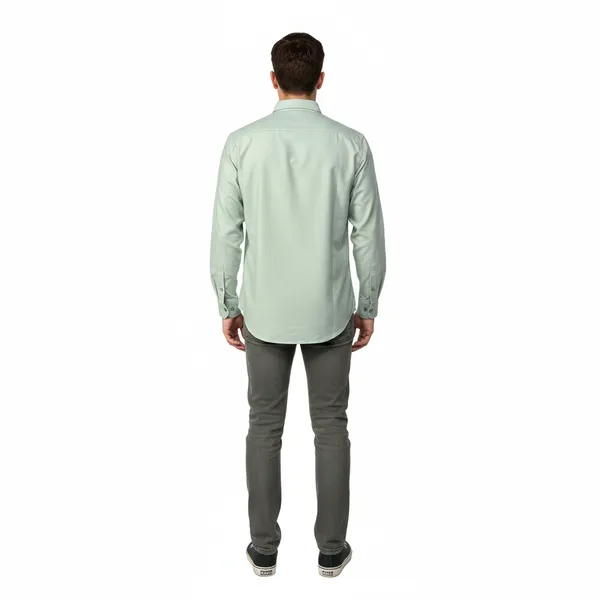 Sage_Green_Oxford_Cotton_Plain_Shirt_For_Men