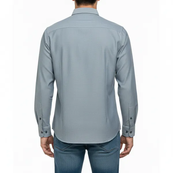 Slate_Grey_Oxford_Cotton_Plain_Shirt_For_Men