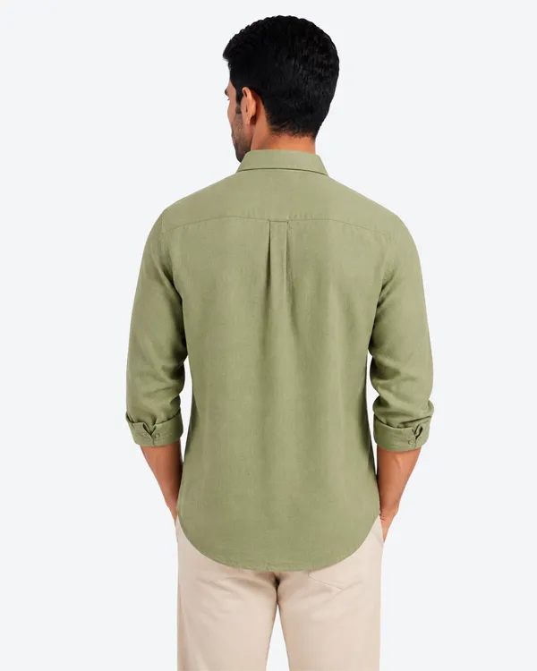 Dusty_Blue_&_Sage_Green_Pack_Of_2_Linen_Plain_Premium_Shirts_For_Men