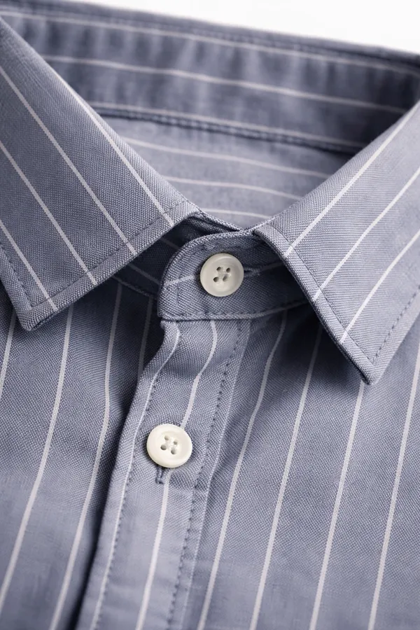 Men_Dusty_Slate_Blue_PinStriped_Casual_Shirt