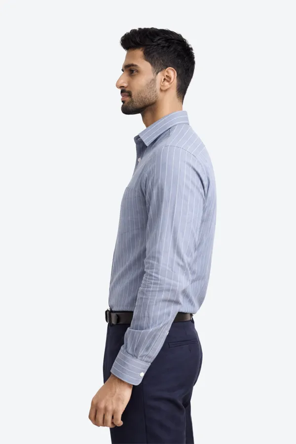 Men_Dusty_Slate_Blue_PinStriped_Casual_Shirt