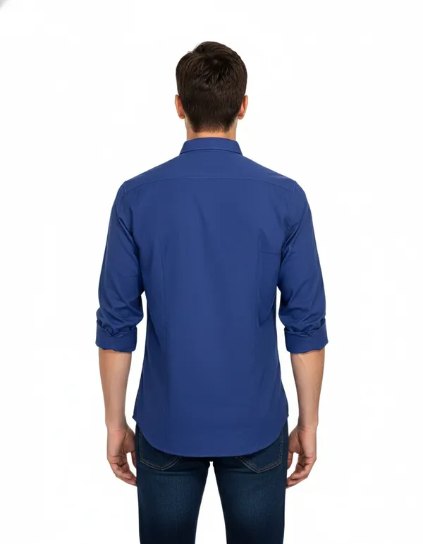 Blue_&_Red_Pack_Of_2_Combo_Cotton_Plain_Shirts_For_Men