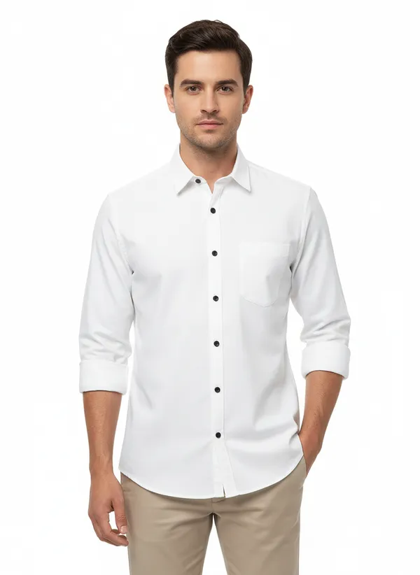 Blue_&_White_Pack_Of_2_Combo_Cotton_Plain_Shirts_For_Men
