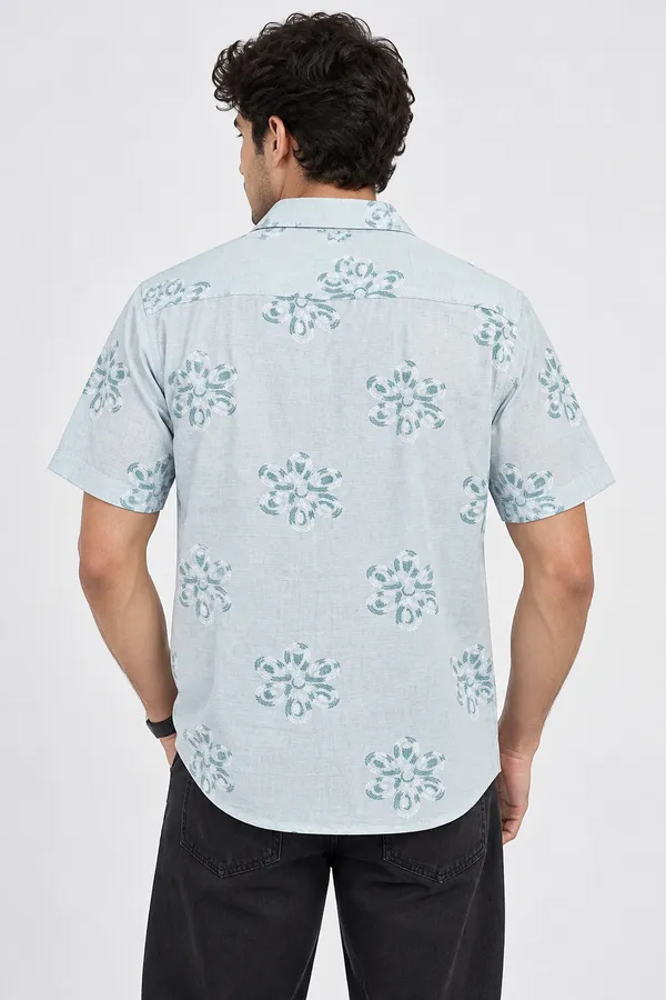 ARVEST_Powder_Blue_Floral_Linen_Half-Sleeve_Shirt