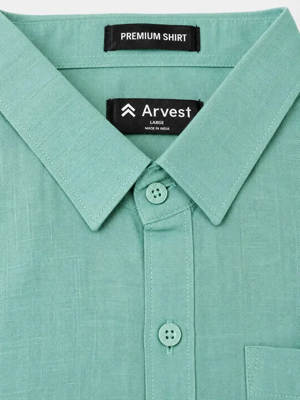 Burgundy_&_Sage_Mint_Of_2_Linen_Plain_Premium_Shirts_For_Men